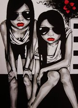 Print- Twin Girls