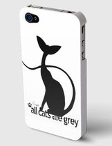 Iphoneskal - All Cats are Grey - Vit